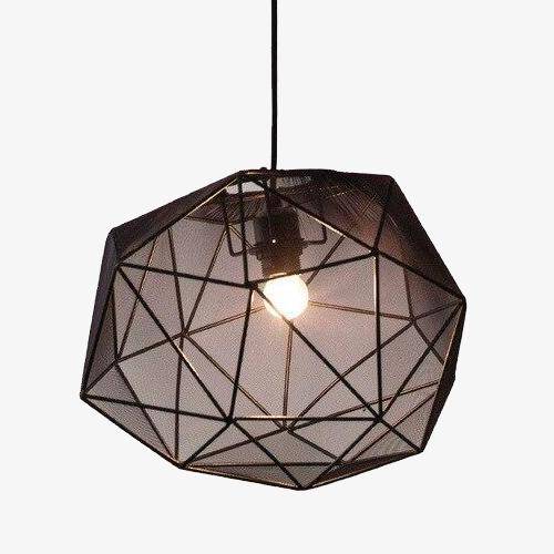 pendant light Geometric LED design in Diamond glass