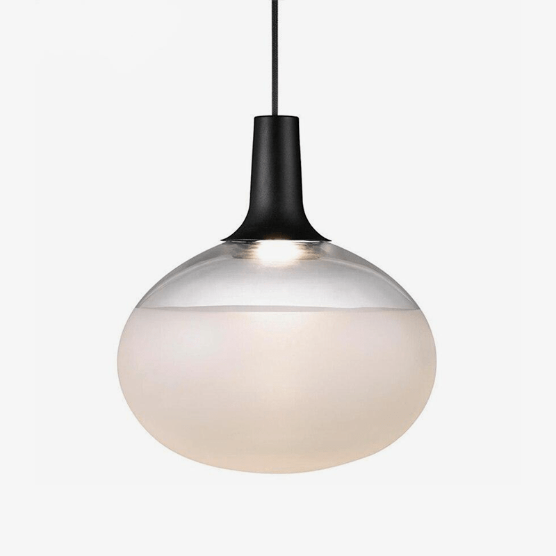 Lámpara de suspensión design LED ovalado blanco Diseñador