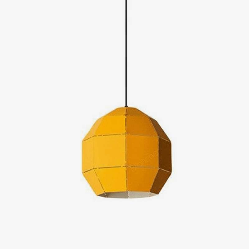 pendant light LED design colored metal sphere