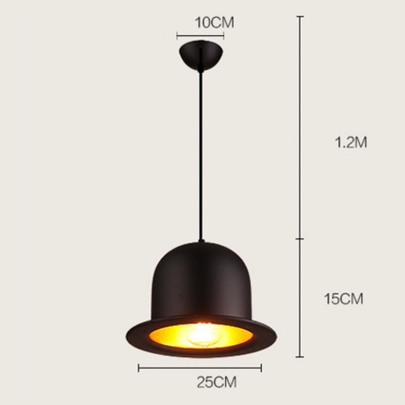 pendant light modern in a hat