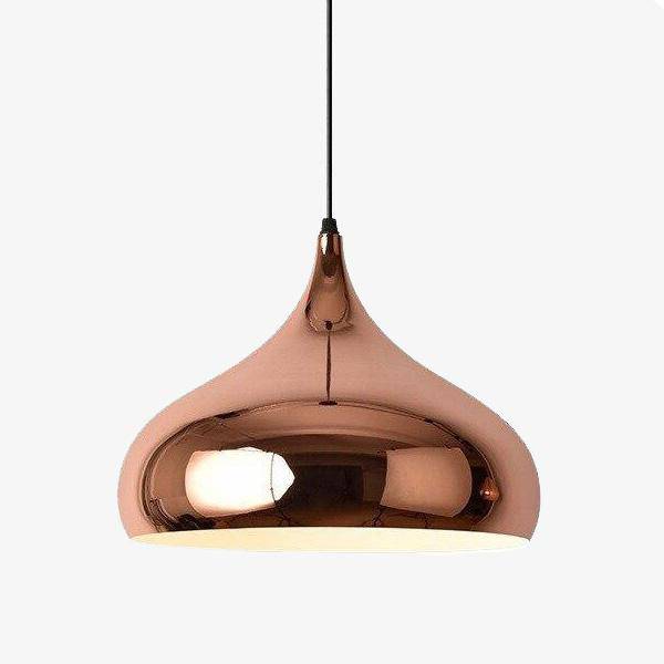 pendant light pink gold design of various shapes