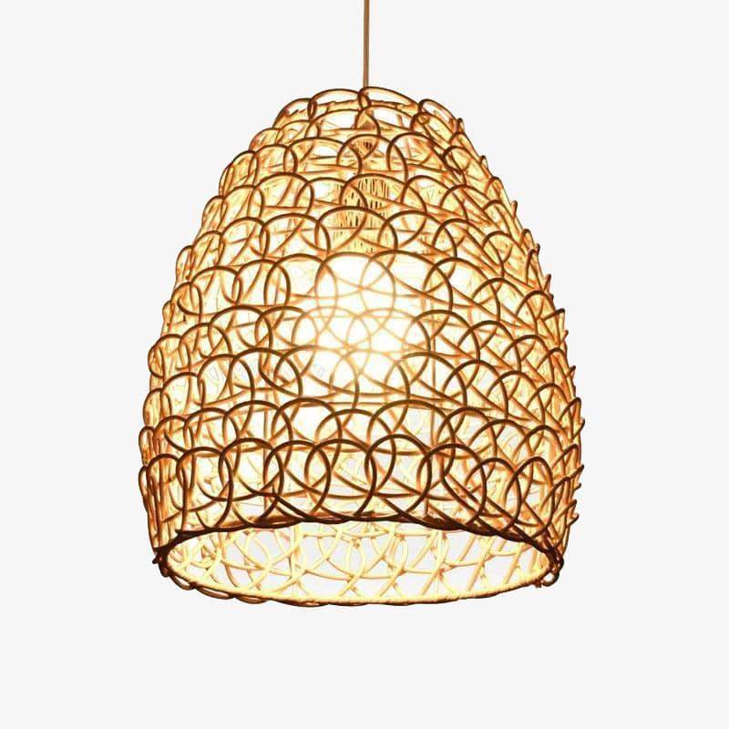 pendant light bamboo design Coffee