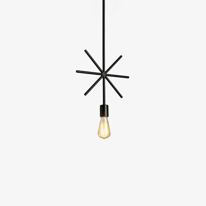 Pendant light in geometric shape square, round, triangle, star