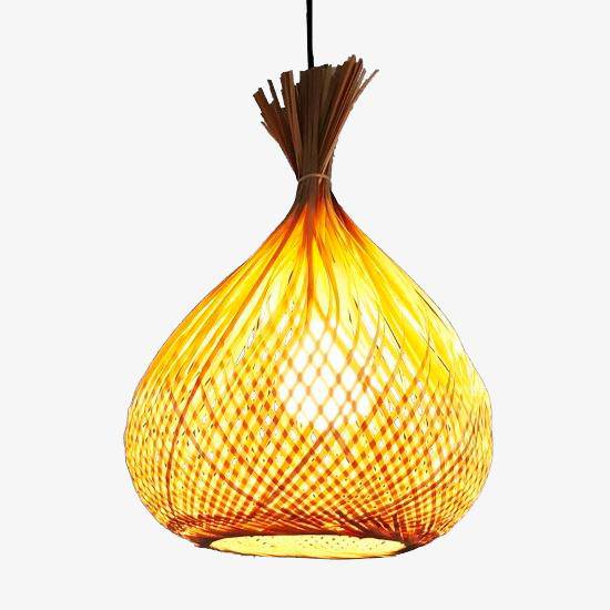 pendant light Creative bamboo string vial