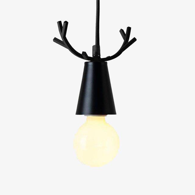 Lámpara de suspensión LED cónico con cuernos de ciervo de colores