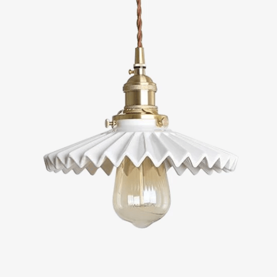 pendant light LED gold metal and white scarecrow