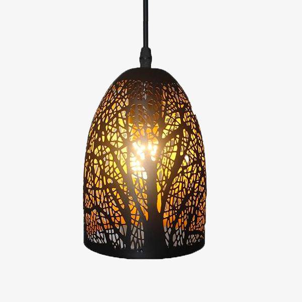 pendant light LED black Etching