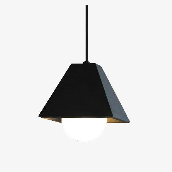 Triangular color LED pendant lamp