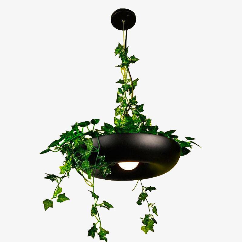 pendant light modern rounded plant pot