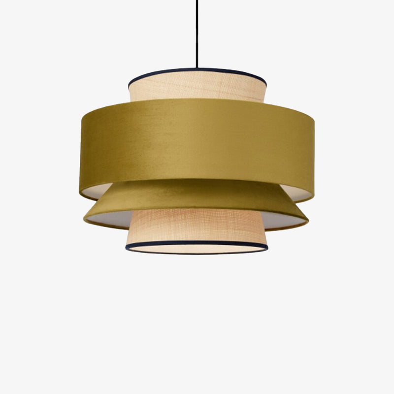 pendant light modern with lampshade multiple fabrics Bria