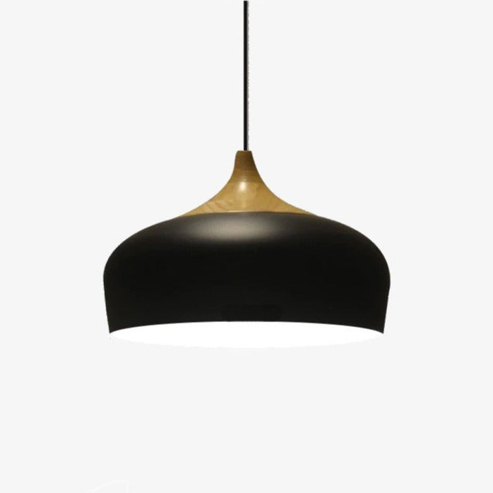 pendant light modern wood and metal Elina