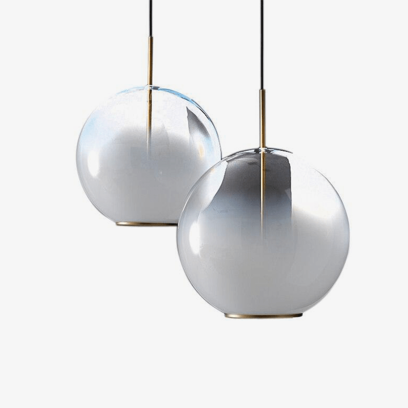 pendant light modern LED glass ball Nordic white