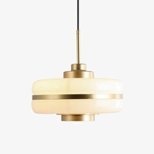 pendant light modern LED opal white and gold Rinna