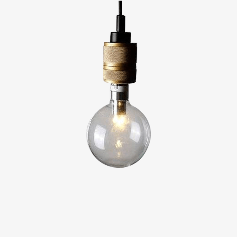 pendant light LED backlight with Edison style Coffee bulbs