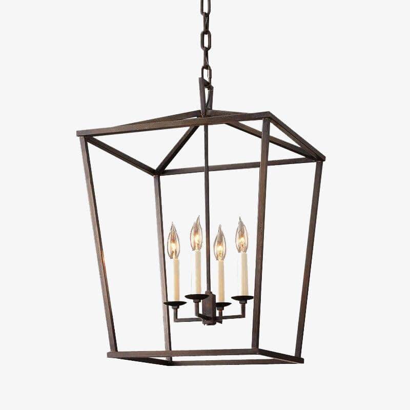 pendant light Metal LED retro with retro style candles