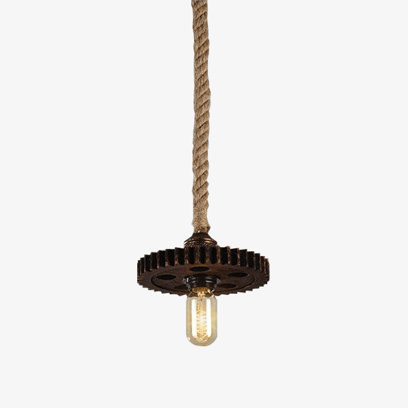 Lámpara de suspensión Bombilla LED retro y Edison de metal