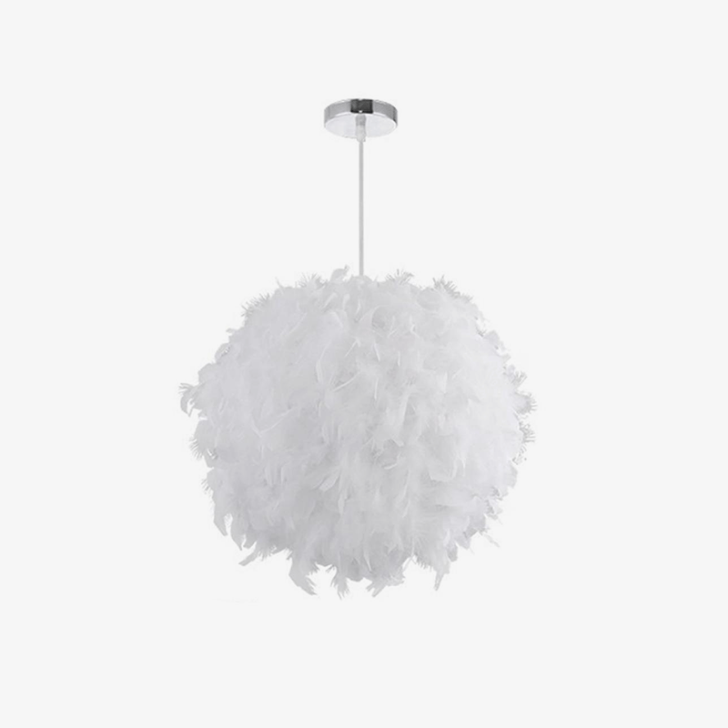 pendant light Round feather LED Fairy