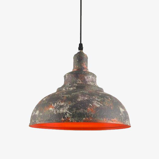 pendant light rustic copper industrial style