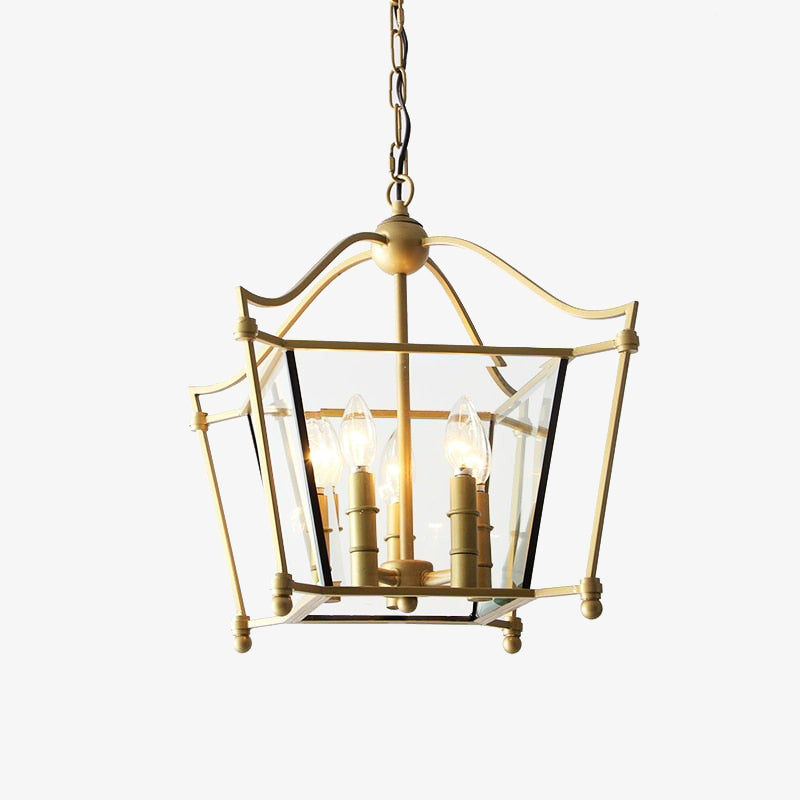 pendant light vintage Alsatian square-shaped Tyna