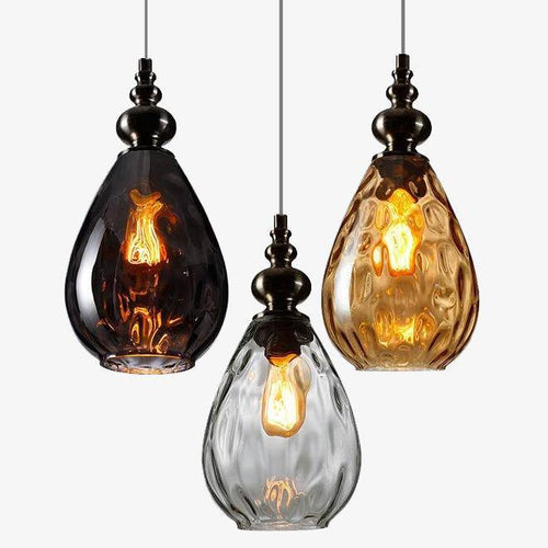 pendant light vintage colored glass Lampen