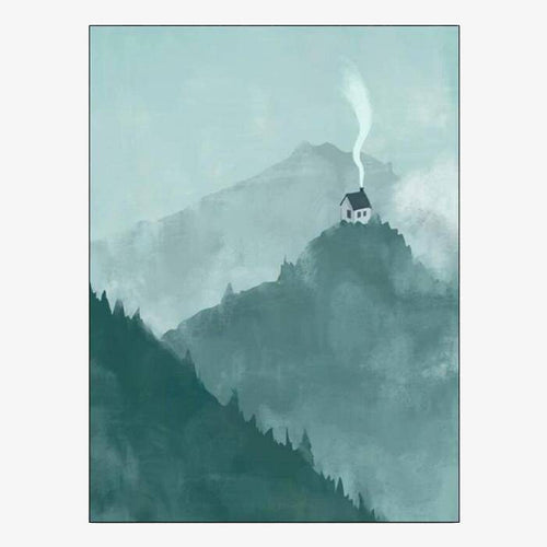 Tapis design rectangle abstrait vert Lake