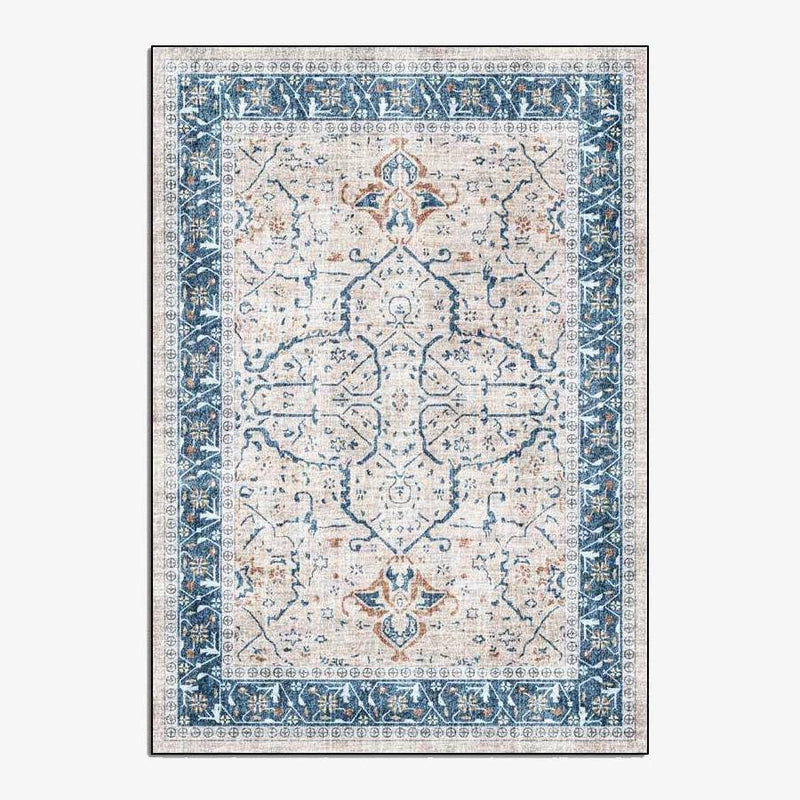 Persian rug in vintage style blue and grey Persy D