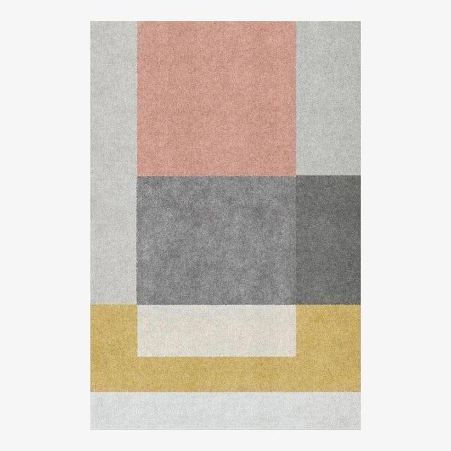 Splice modern geometric rectangle carpet