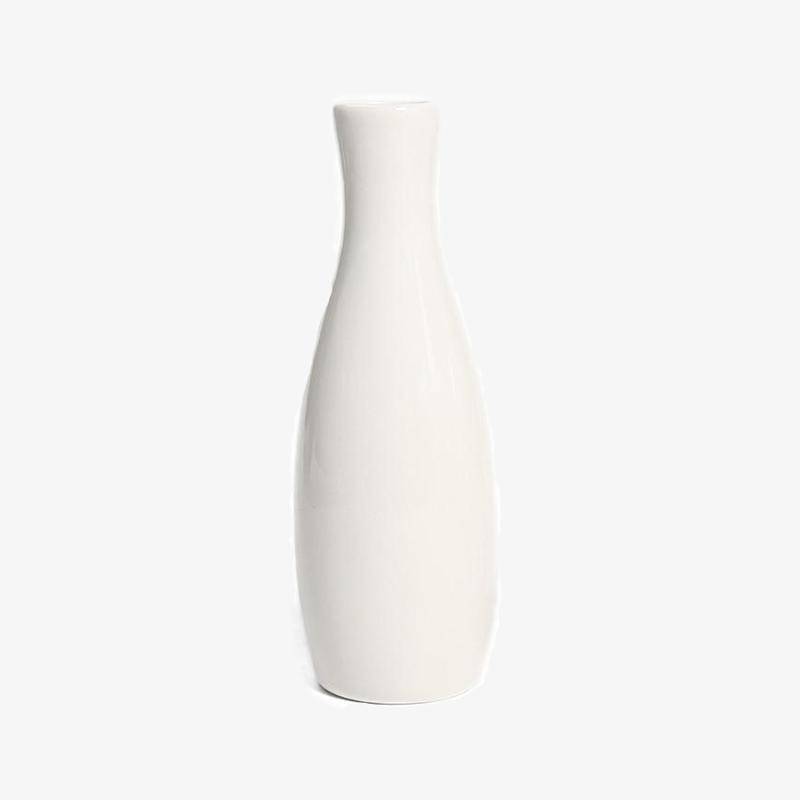Vase arrondi moderne blanc style Flower