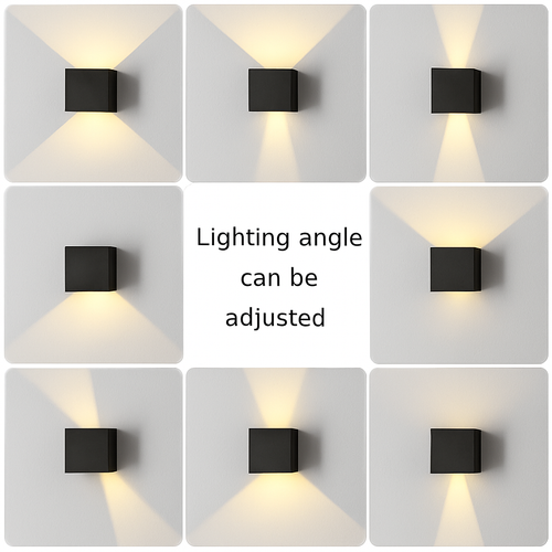 6W/12W applique murale LED lumière extérieure étanche IP65 porche jardin applique et intérieur chambre chevet décoration éclairage lampe en aluminium