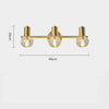 Applique murale LED en cristal luxury doré Altesse