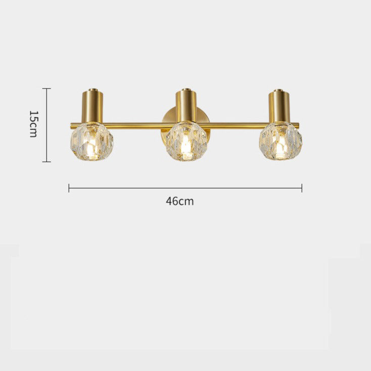 wall lamp Altesse luxury gold crystal LED wall light