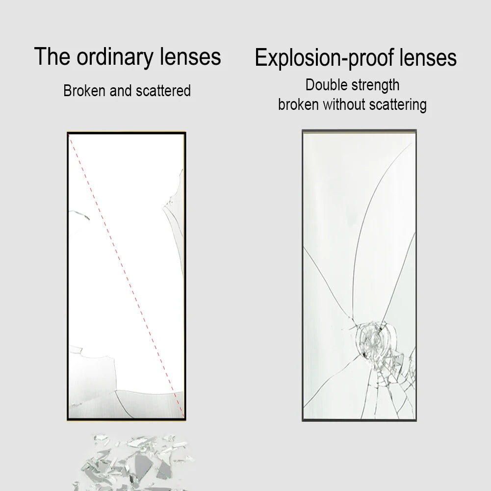 miroir sur pied en verre trempé vertical ou incliné - vue 5 sur 5