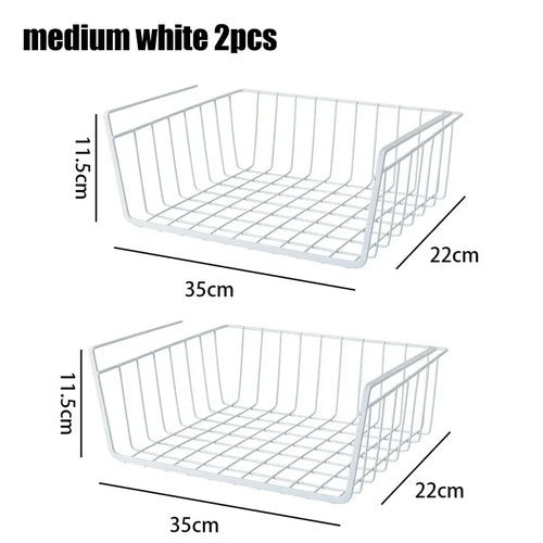 panier de rangement suspendu en métal pour espace de travail et rangement