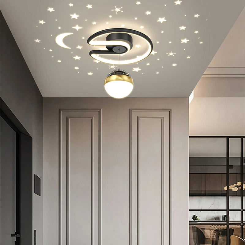 plafonnier moderne à leds pour décoration intérieure et extérieure - vue 3 sur 10