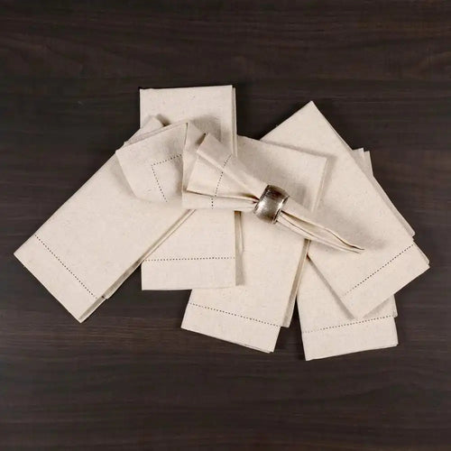 Serviette de table en lin style classique lot