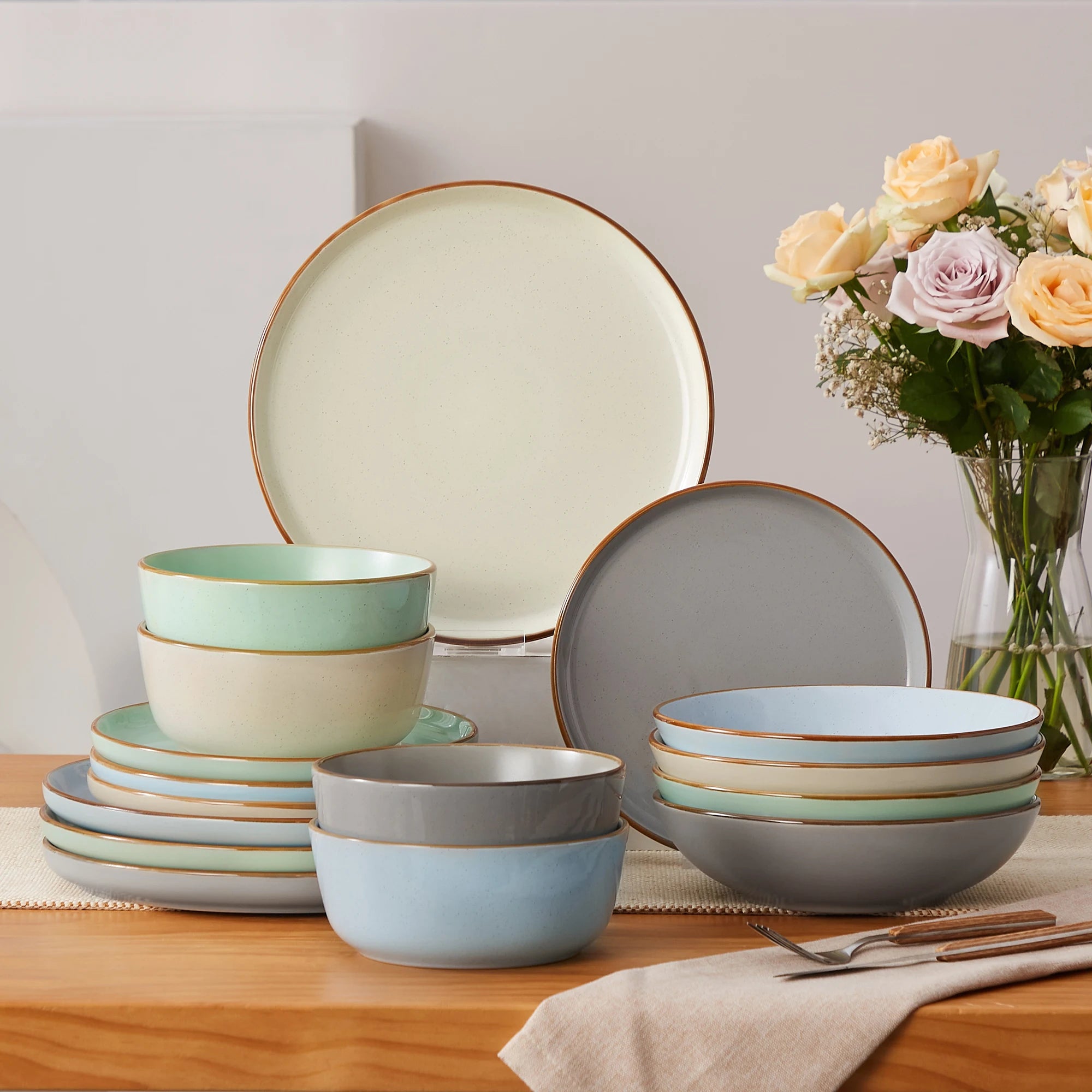 Service de table gres style moderne 16 pieces - vue 2 sur 7
