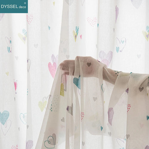 Voilage enfant style europeen motif adorable fenetre chambre