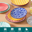 Service de table ceramique motif floral ensemble complet