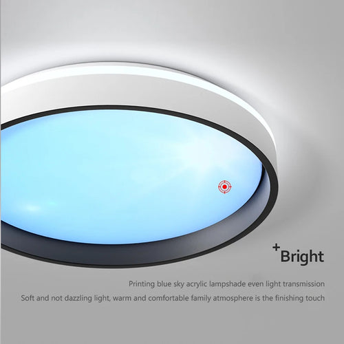 plafonnier led intelligent avec télécommande et réglage de la luminosité - vue 7 sur 8
