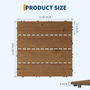 Dalles terrasse acacia clipsables antiderapant 30x30 balcon piscine