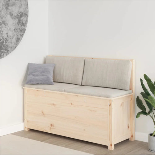 banc en bois avec rangement pratique pour votre intérieur - vue 8 sur 8