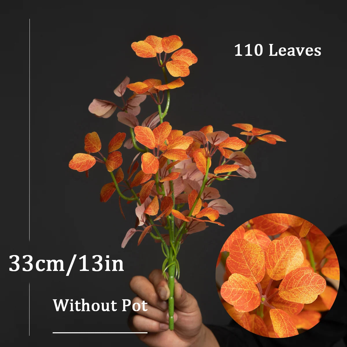 plantes artificielles schefflera trèfle et eucalyptus pour décoration maison - vue 7 sur 10