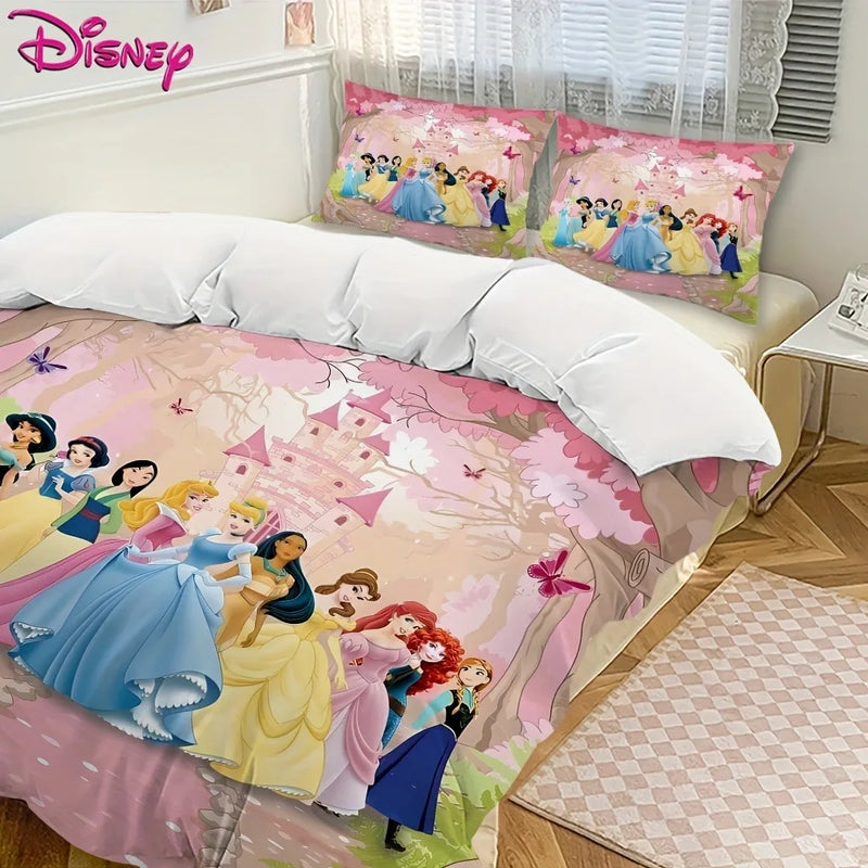 housse de couette blanche-neige et princesse bell pour Noël