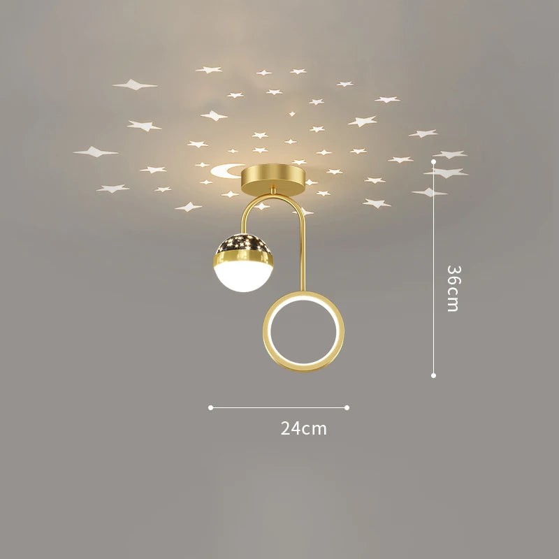 plafonnier moderne à leds pour décoration intérieure et extérieure - vue 8 sur 10