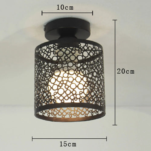 plafonnier design nordique en fer forgé pour décoration intérieure - vue 5 sur 7