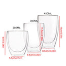 Verre double paroi isolant pour cafe biere eau
