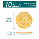 Service de table ceramique motif floral ensemble complet