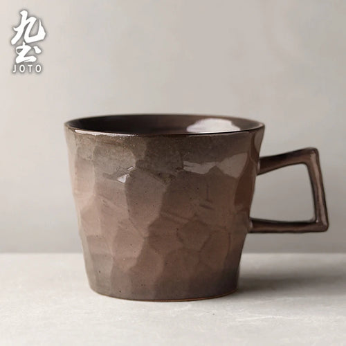 Tasse cafe ceramique artisanale style vintage rustique