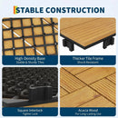 Dalles terrasse bois acacia clipsables 305mm interieur exterieur