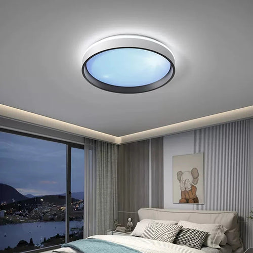 plafonnier led intelligent avec télécommande et réglage de la luminosité - vue 4 sur 8
